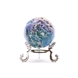 Grape Agate Sphere with Stand