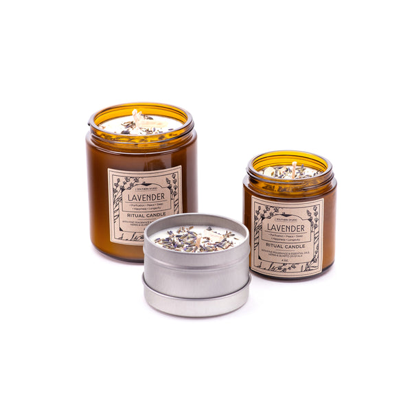 Lavender Candle Tin – JG & CO. Handcrafted Natural Artisan Candles