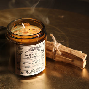 Ritual Spell Candle with Honeysuckle Jasmine scent