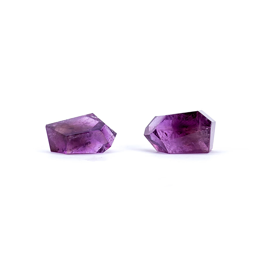 Amethyst Faceted Freeform Gemstones