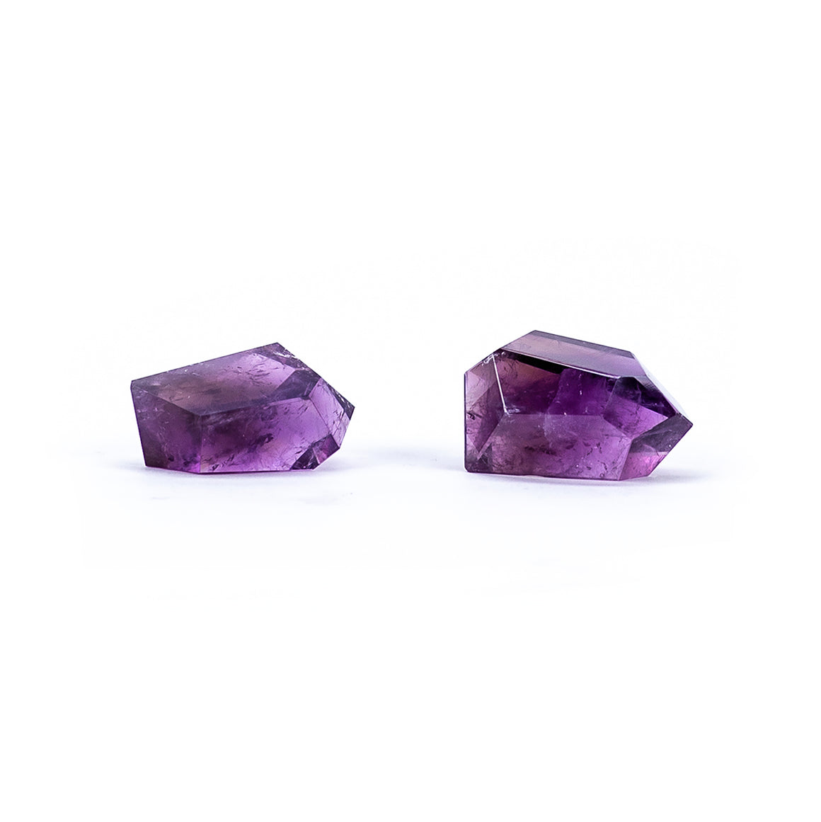 Amethyst Faceted Freeform Gemstones