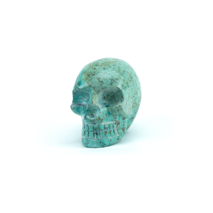 Chrysocolla Skulls