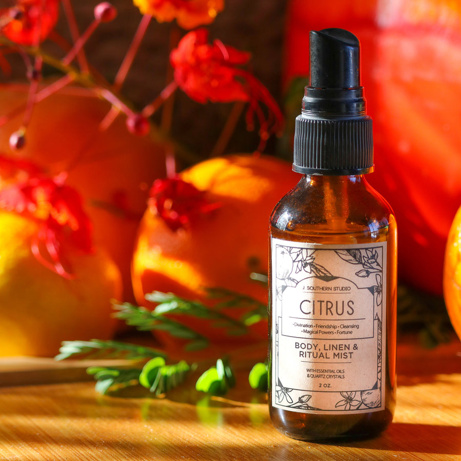 Citrus Ritual Mist - For Divination, Friendship, Cleansing, Magical Powers, Fortune