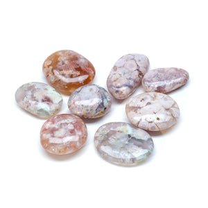 Flower Agate Palm Stone Pebble