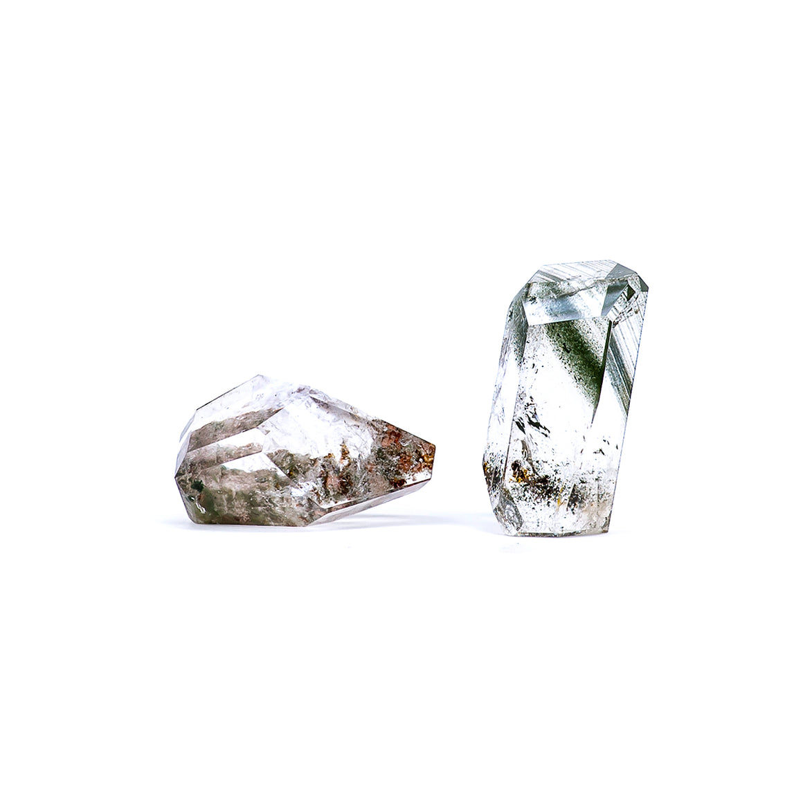 Garden Quartz. polished faceted freeform