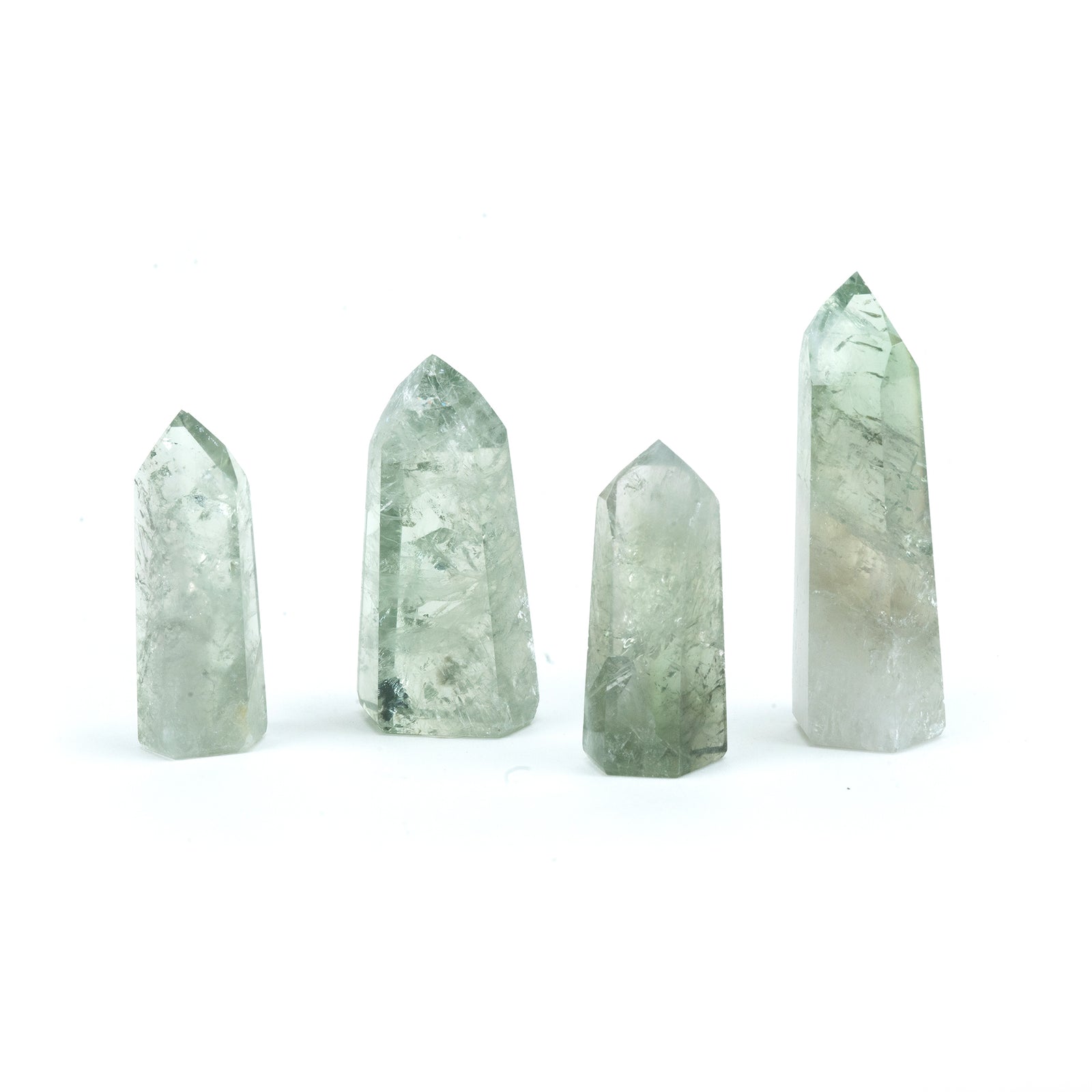 Green Amethyst Prasiolite Points