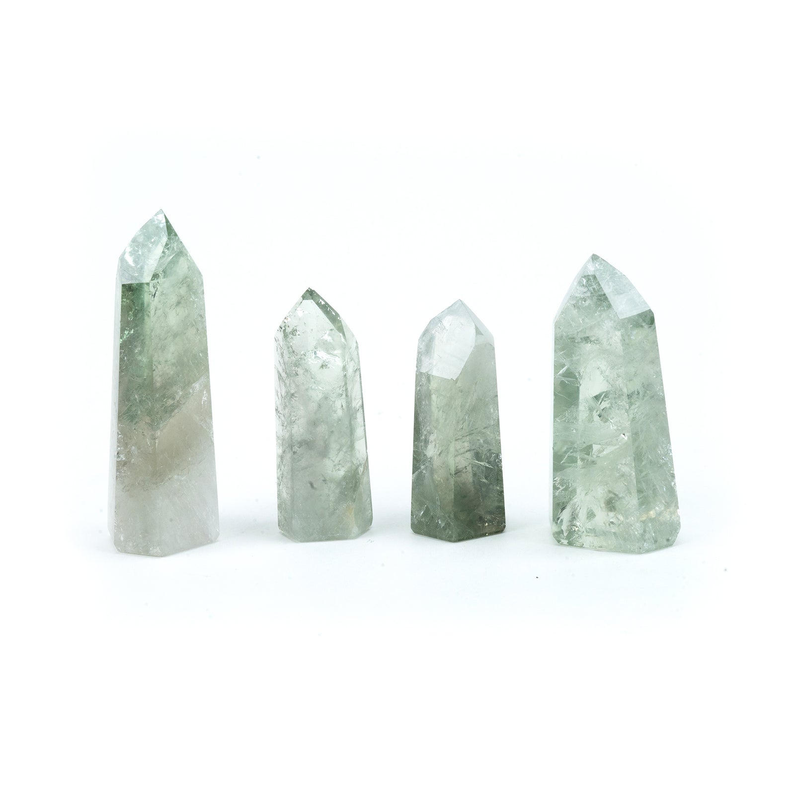 Green Amethyst Prasiolite Points