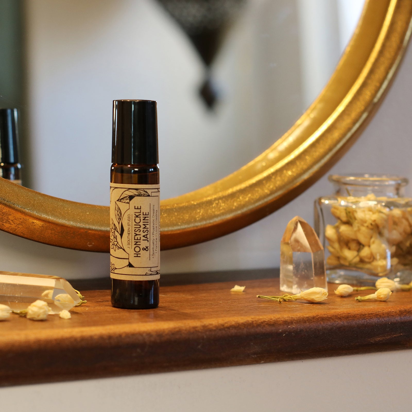 Honeysuckle & Jasmine Ritual Oil - For Spirituality, Prophetic Dreams, Fortune, Love, Healing