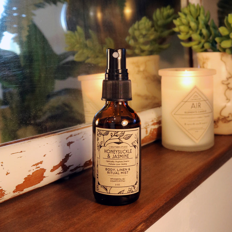 Honeysuckle & Jasmine Ritual Mist - For Spirituality, Prophetic Dreams, Fortune, Love, Healing