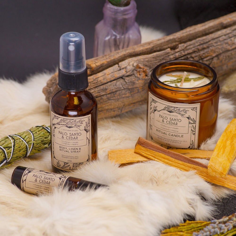 JSouthernStudio - Palo Santo & Cedar Ritual Oil - For