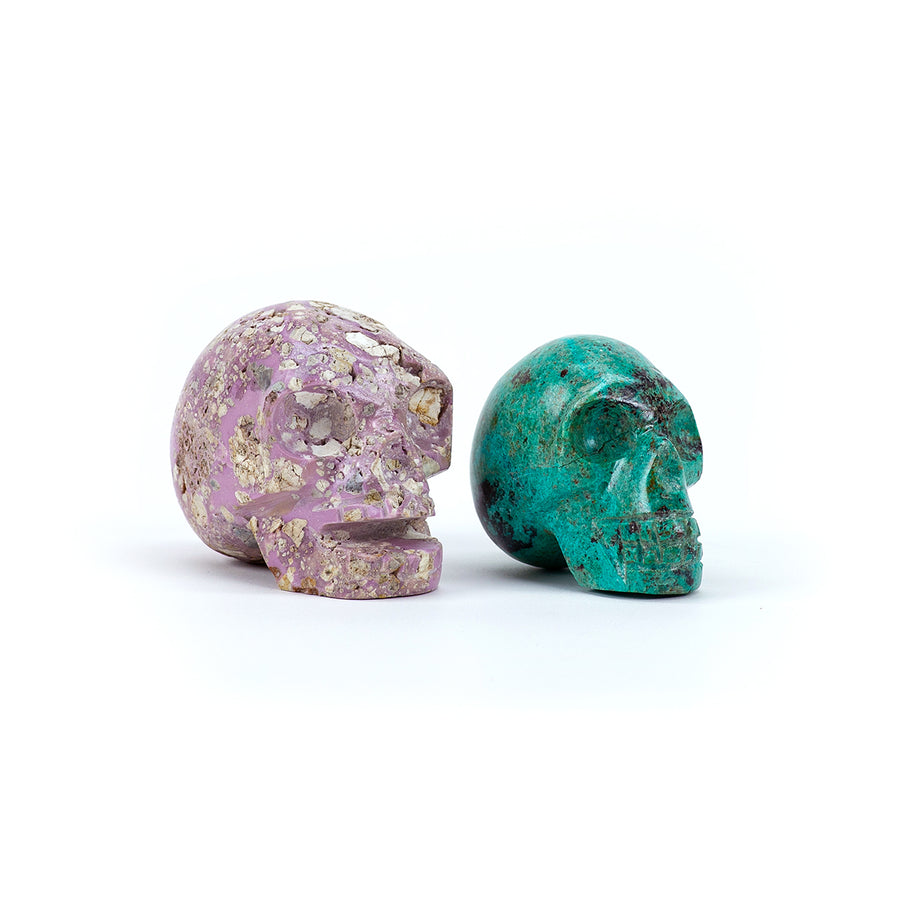 Phosphosidierite Mineral Skulls