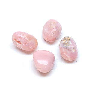 Peruvian Pink Opal Palm Stone Pebble