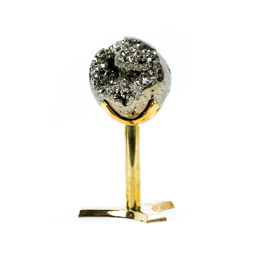 Pyrite Druzy Sphere