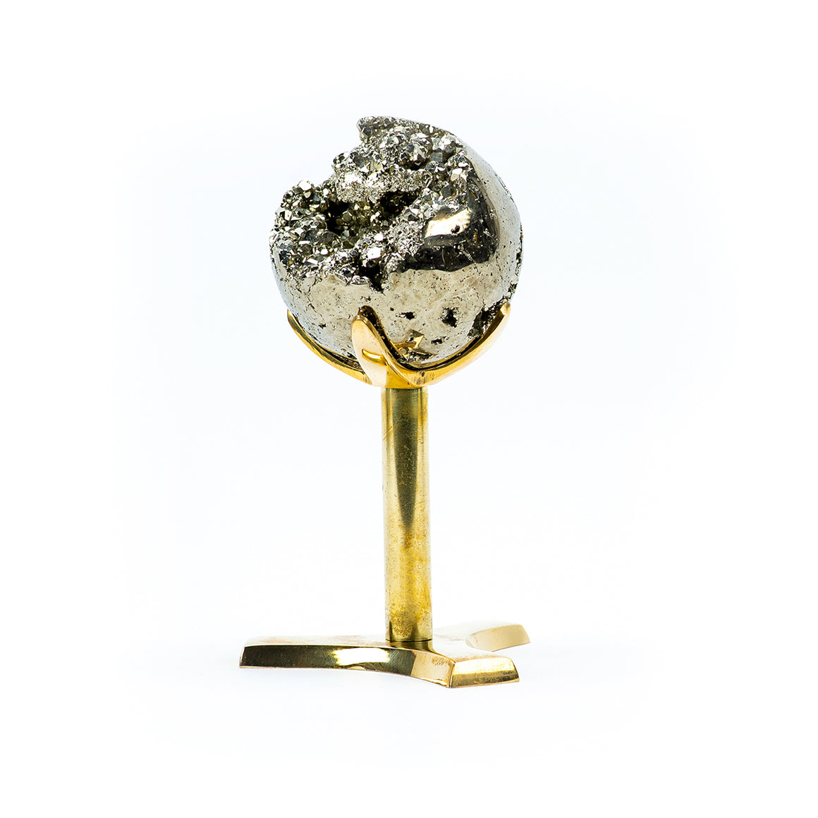 Pyrite Druzy Sphere