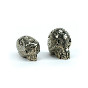 Pyrite Mineral Skulls