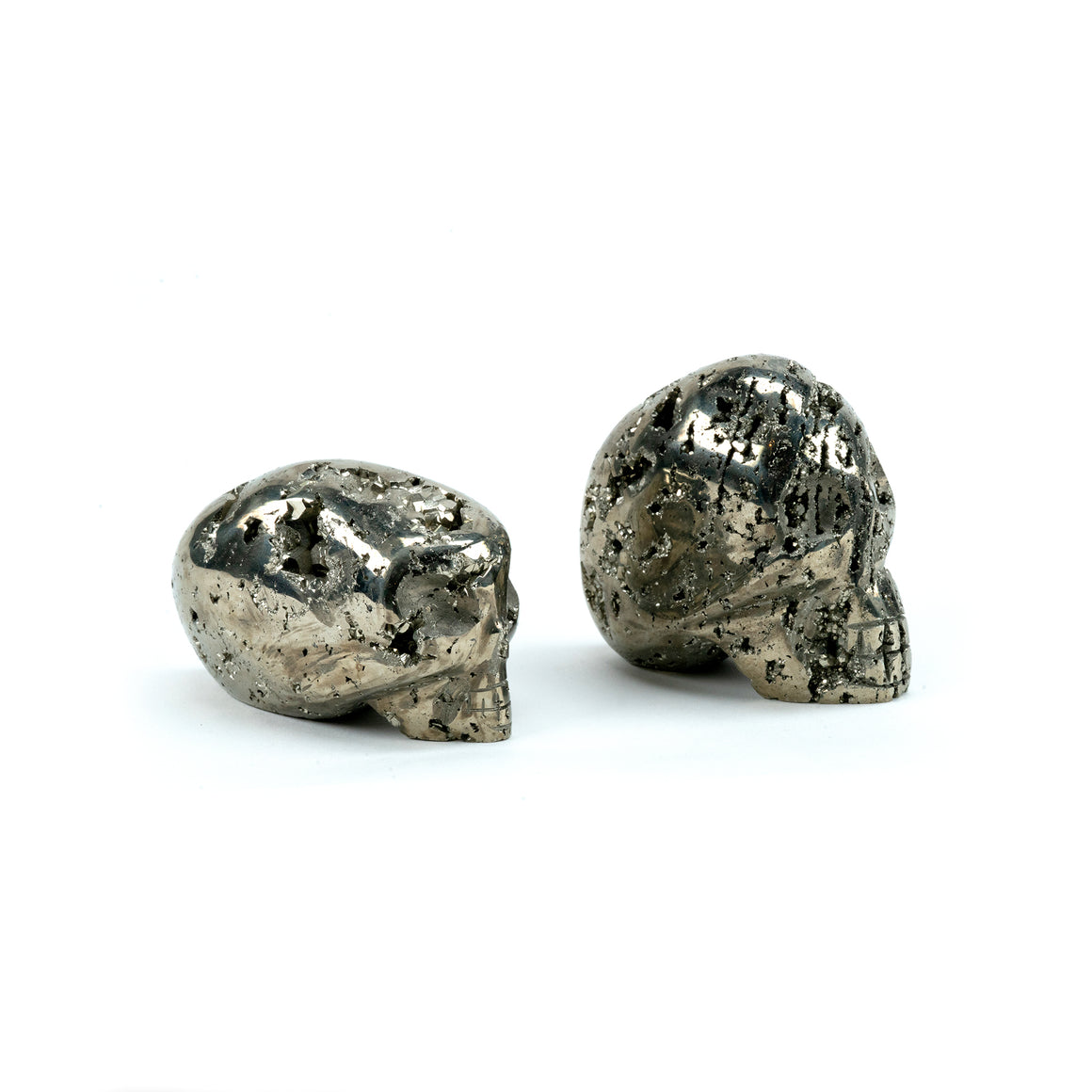 Pyrite Mineral Skulls
