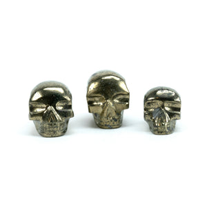 Pyrite Mineral Skulls