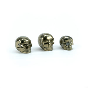 Pyrite Mineral Skulls