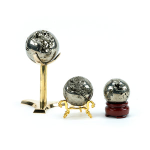 Pyrite Druzy Sphere