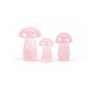Rose Quartz Mushrooms