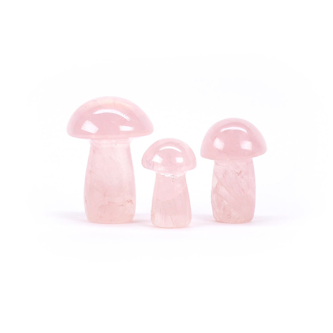Rose Quartz Mushrooms