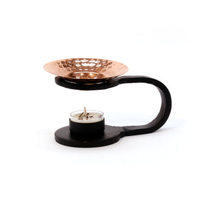 Copper & Iron Wax Warmer Aroma Lamp