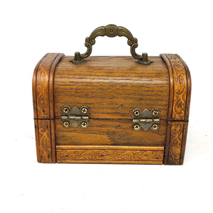 Antique Wooden Tarot & Trinket Chest