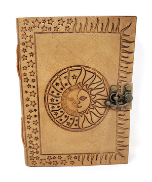 Celestial Sun Leather Notebook