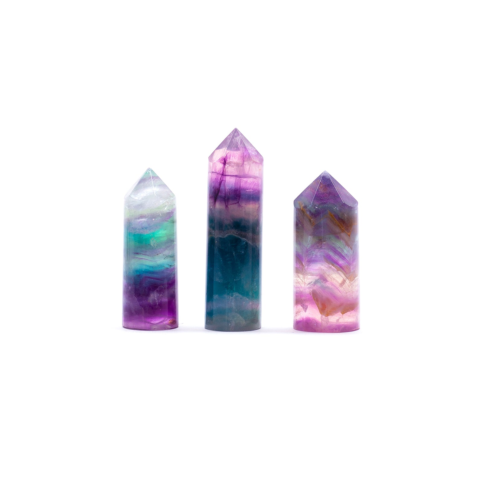 Fluorite Round Polished Point
