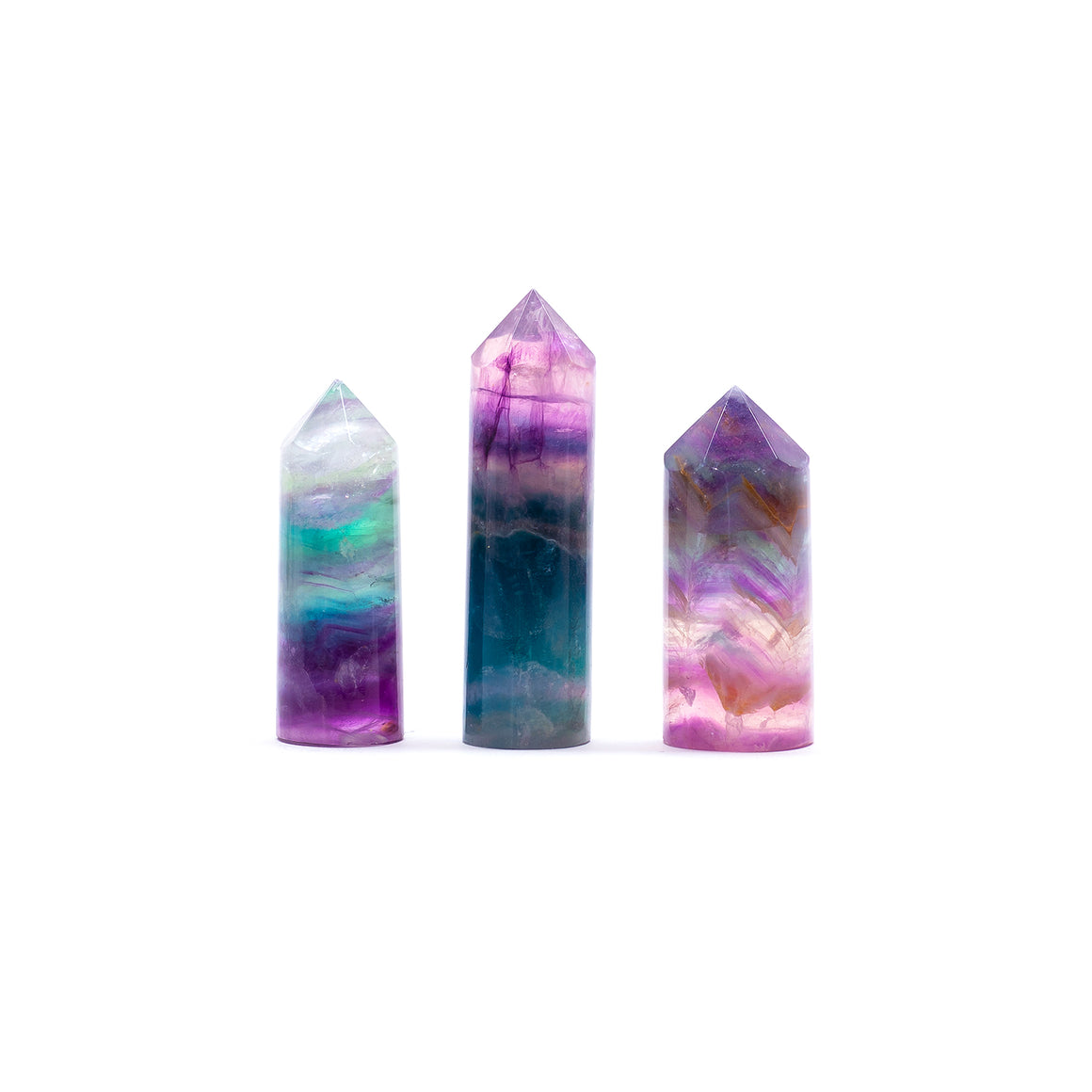 Fluorite Round Polished Point