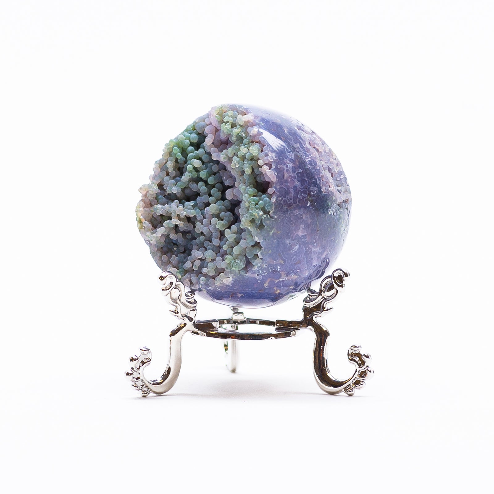 Grape Agate Sphere with Stand