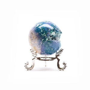 Grape Agate Sphere with Stand
