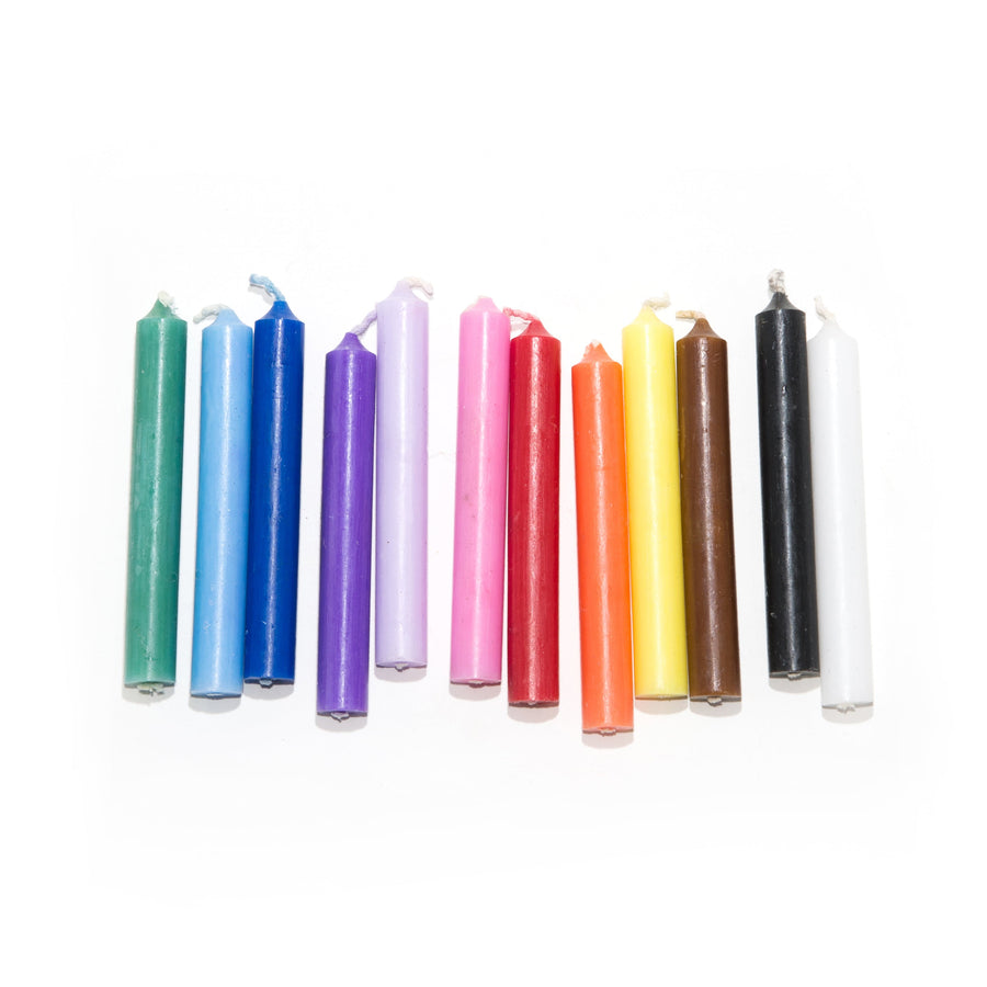 Ritual Candles Assorted Colors, Set of 4 for different collors