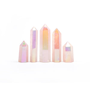 Angel Aura Rose Quartz Tower Point Generator