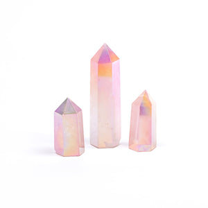 Angel Aura Rose Quartz Tower Point Generator