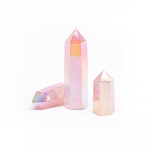 Angel Aura Rose Quartz Tower Point Generator