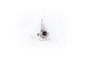 Basic Triangle Ring with Stone