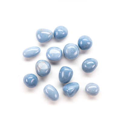 Celestite, tumbled, 2 pieces