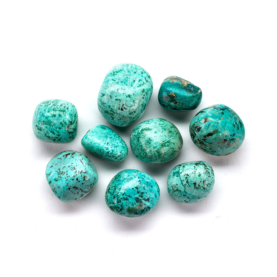 Chrysocolla, tumbled, one piece