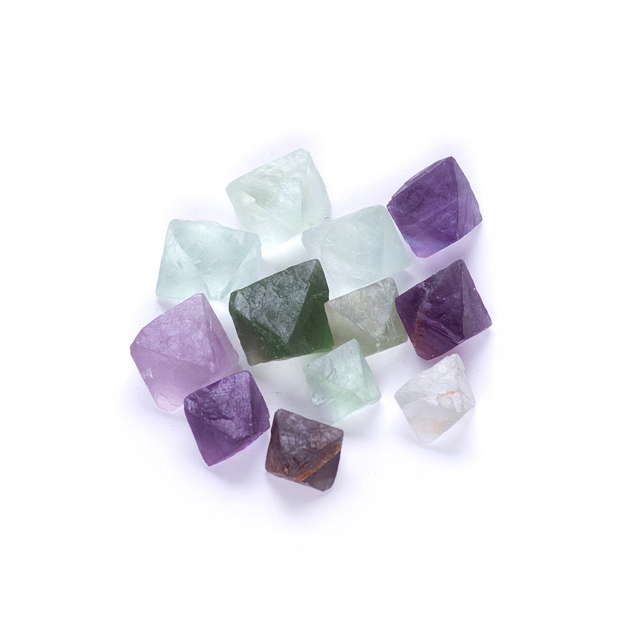 Fluorite Octahedrons, 3 pieces