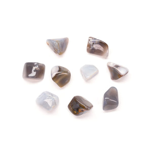 Grey Agate, tumbled, one piece