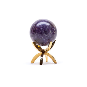 Lepidolite Sphere, AA Grade