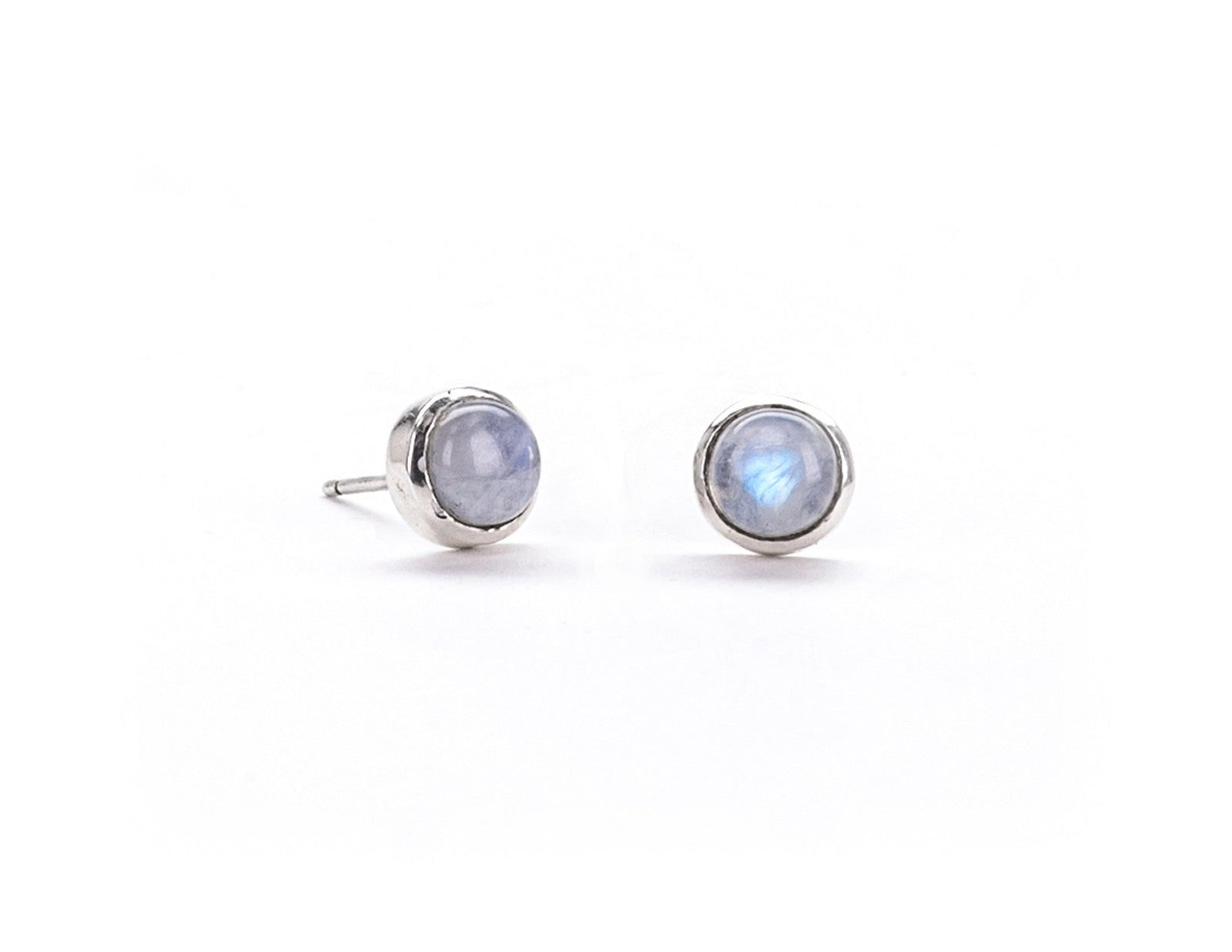 Simple Stone Studs, pair