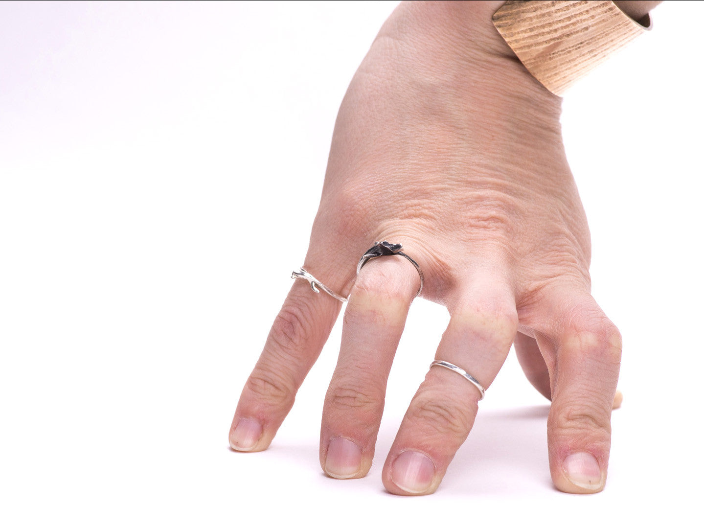 Snake Rib Stacking Ring