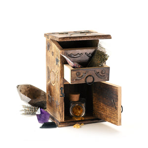 Triple Moon Magick Herb & Crystal Chest